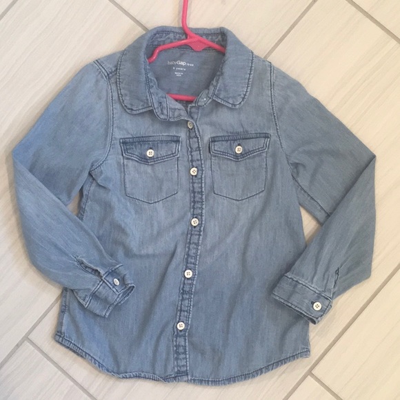 GAP Other - Gap chambray denim top 5T
